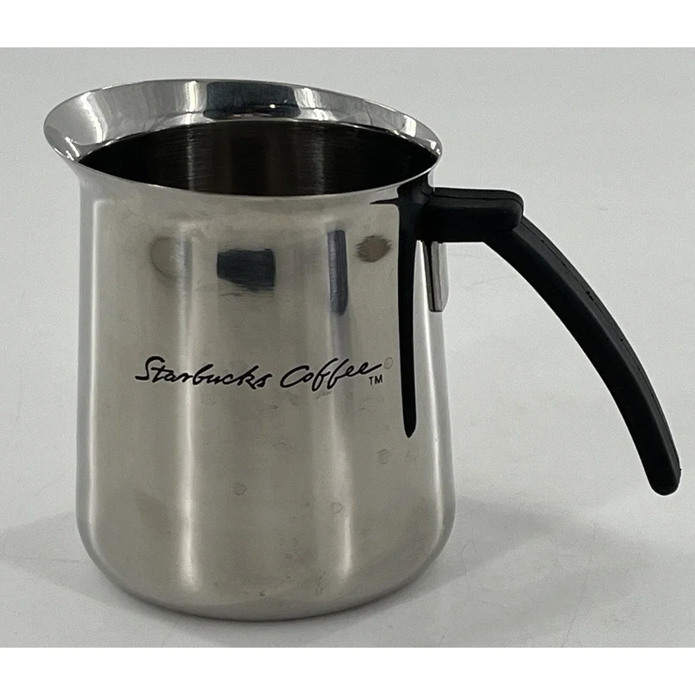 Y2K Starbucks Coffee Stainless Steel Barista Milk Cream Steamer Frothing Pitcher